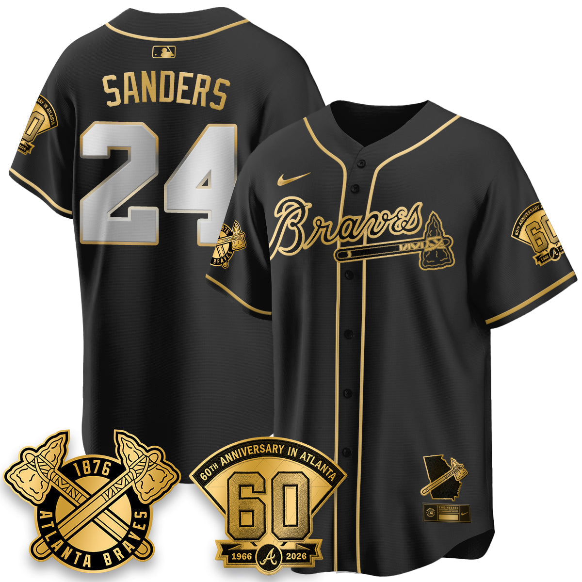 ATL 60th Anniversary Silver Edition Vapor Limited Jersey - Stitched