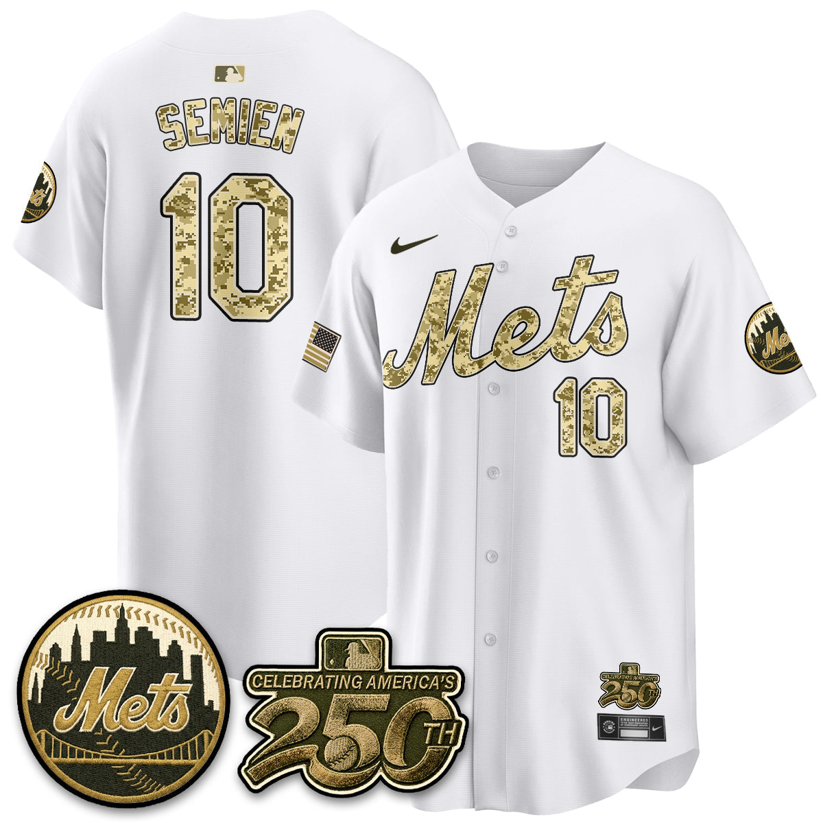 NYM Armed Forces Day Vapor Premier Limited Jersey - Stitched V2