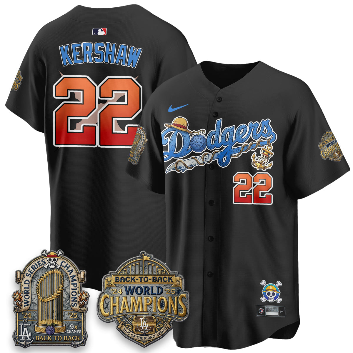 LAD x OP Japanese Cartoon Vapor Limited Jersey - Stitched