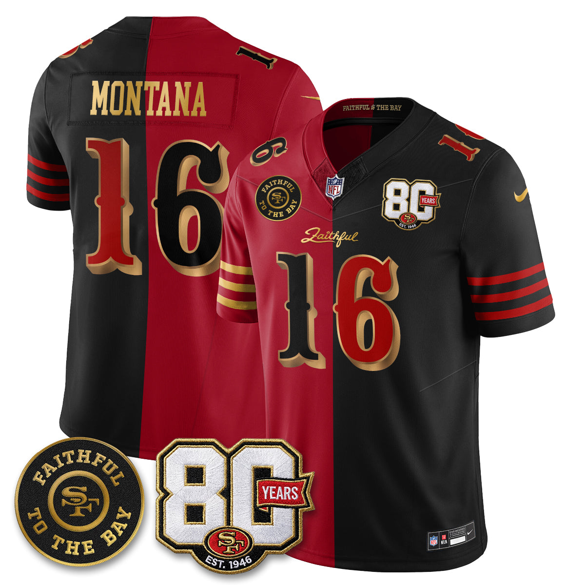 SF “Rivalries” Vapor Limited Jersey - Faithful To The Bay Patch - All Stitched