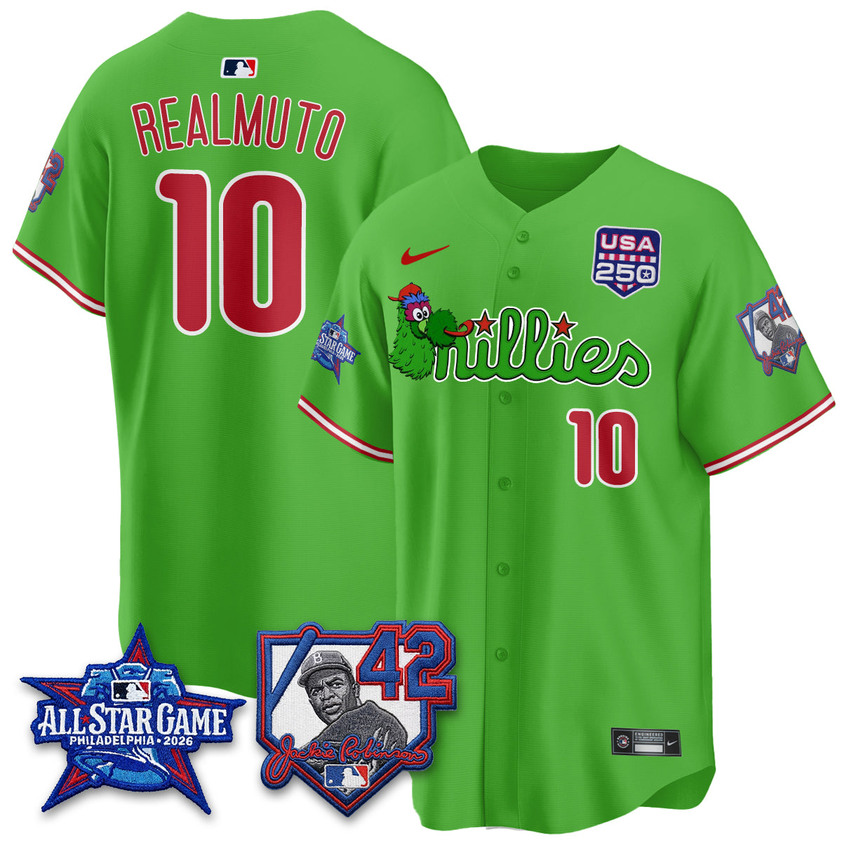 PHI Phanatic 2026 New Era & 250th USA Vapor Limited Jersey - All Star Game - All Stitched