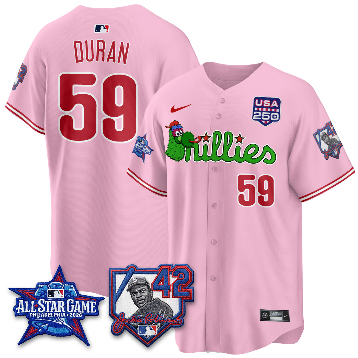 PHI Phanatic 2026 New Era & 250th USA Vapor Limited Jersey - All Star Game - All Stitched