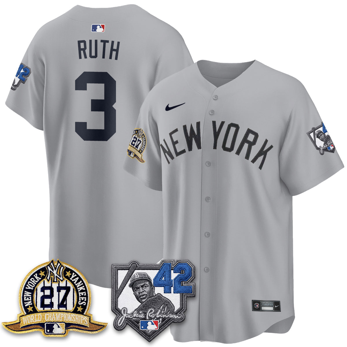 NYY 2026 Jackie Robinson Day Vapor Limited Jersey - Stitched
