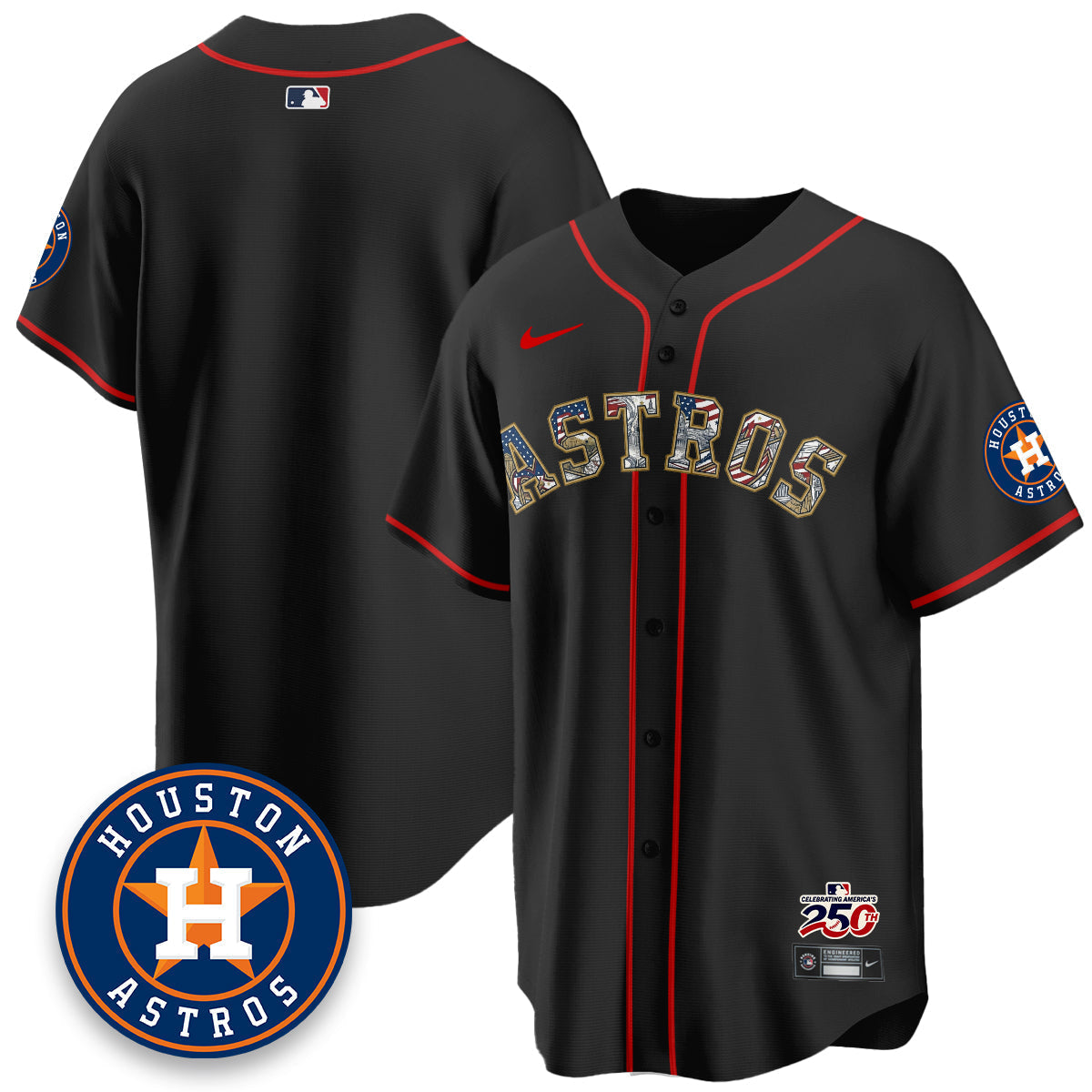 HOU 2026 Independence Day USA Vapor Limited Jersey - Stitched