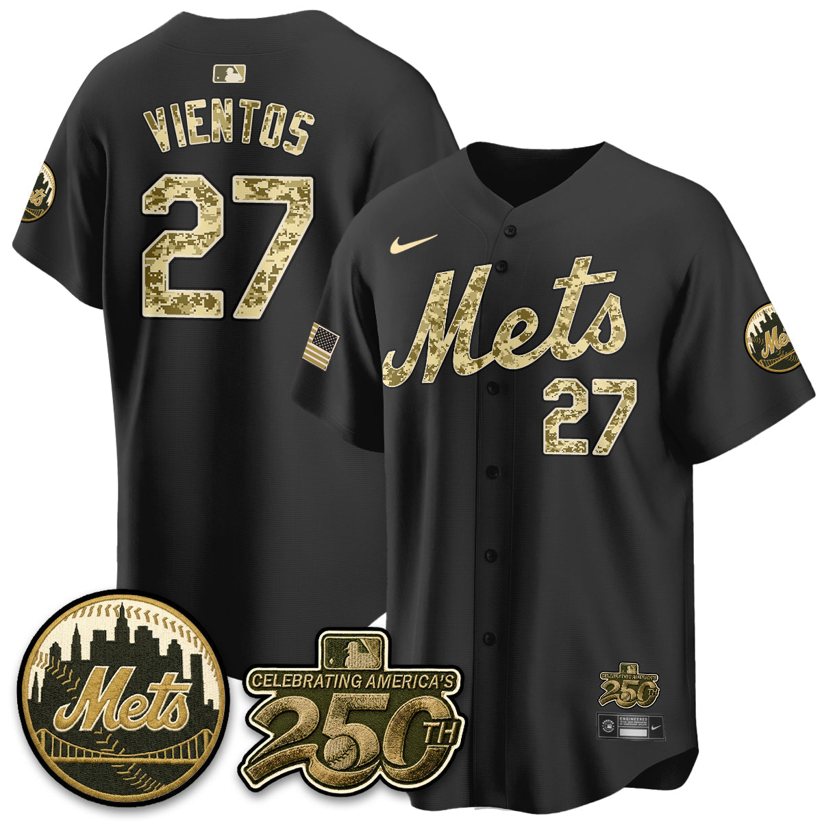 NYM Armed Forces Day Vapor Premier Limited Jersey - All Stitched V2