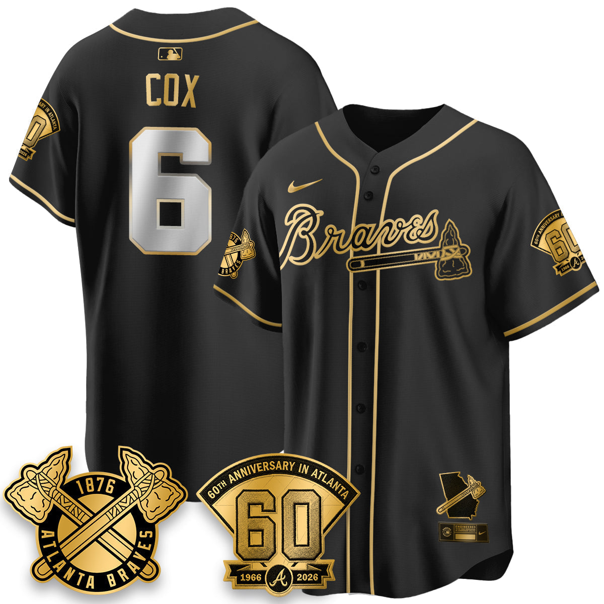 ATL 60th Anniversary Silver Edition Vapor Limited Jersey - Stitched