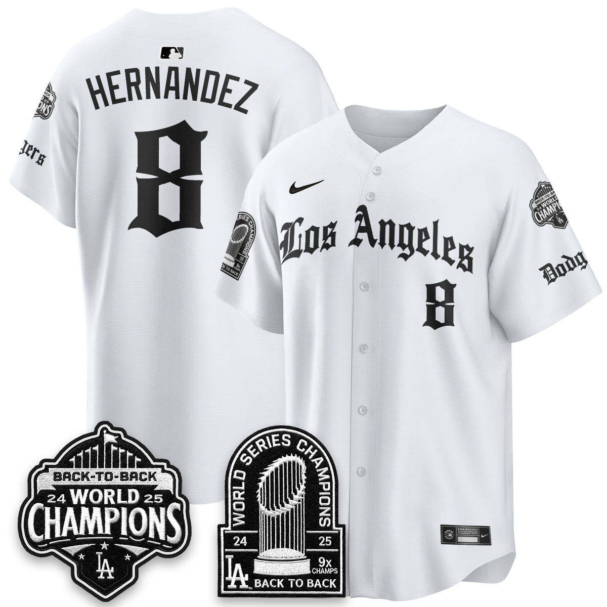 LAD WS Champions Back 2 Back Patch Vapor Premier Limited Gothic Edition Jersey - Stitched