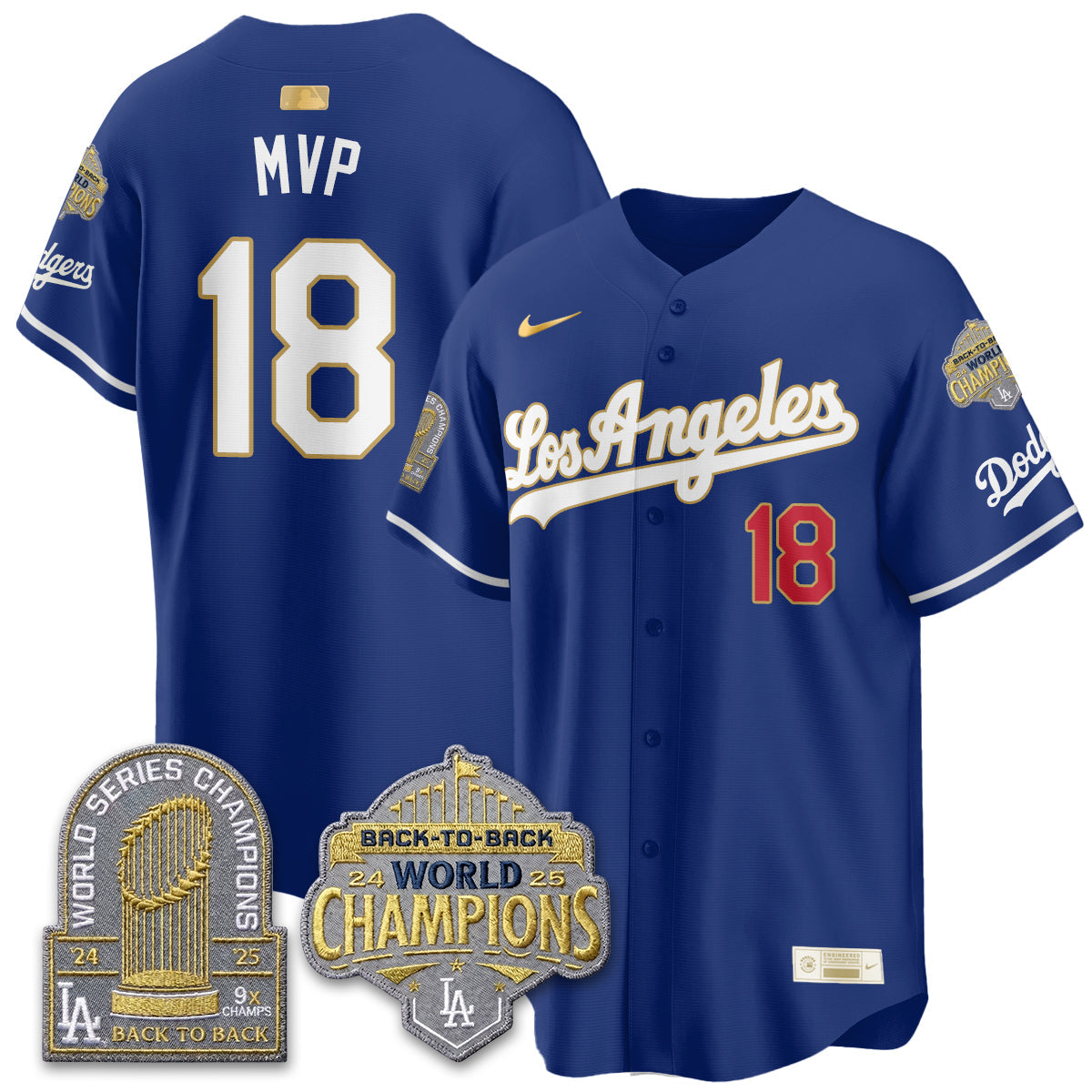 LAD Gold Collection Vapor Limited Jersey - 9x & B2B Champs - All Stitched