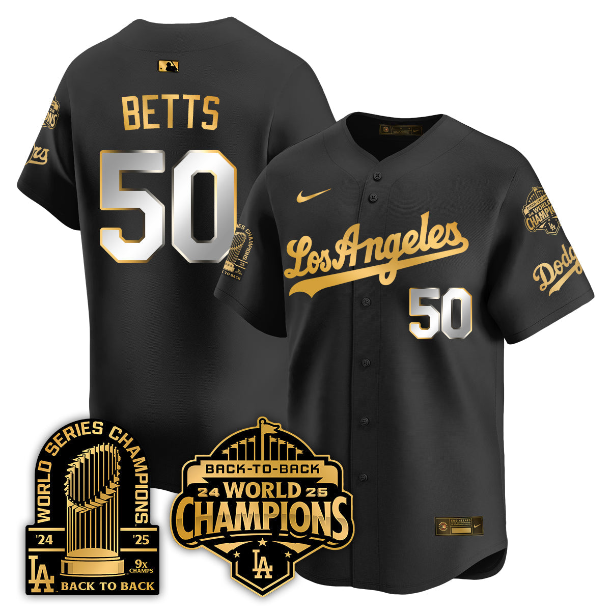 LAD Gold Collection Vapor Limited Jersey - 9x & B2B Champs - All Stitched