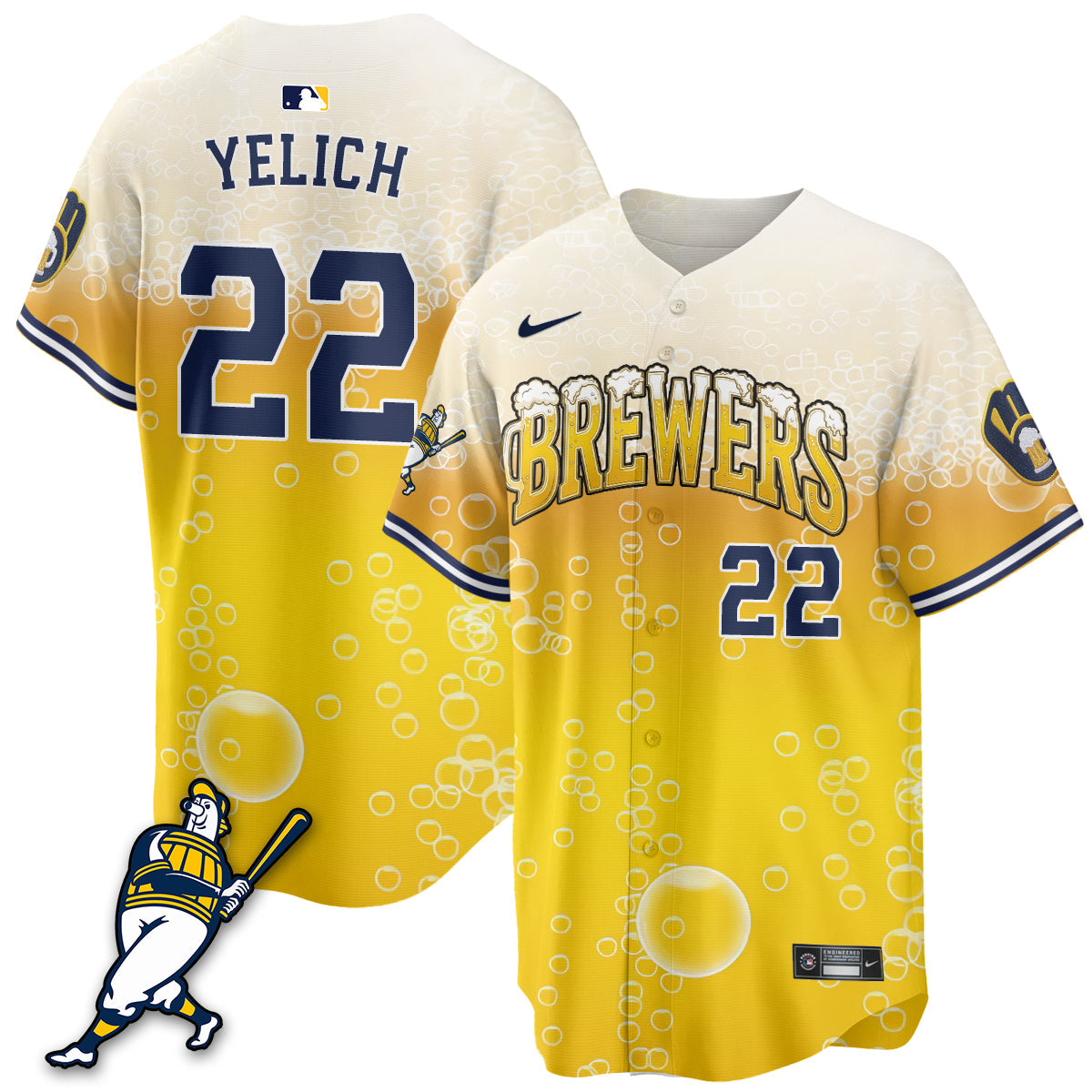 MIL "Pitcher & Pint" Navy Edition Vapor Limited Jersey - Stitched