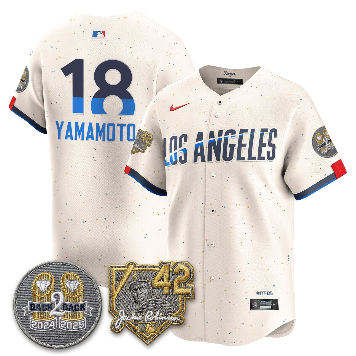LAD -  2026 Jackie Robinson Day Vapor Limited Jersey - All Stitched