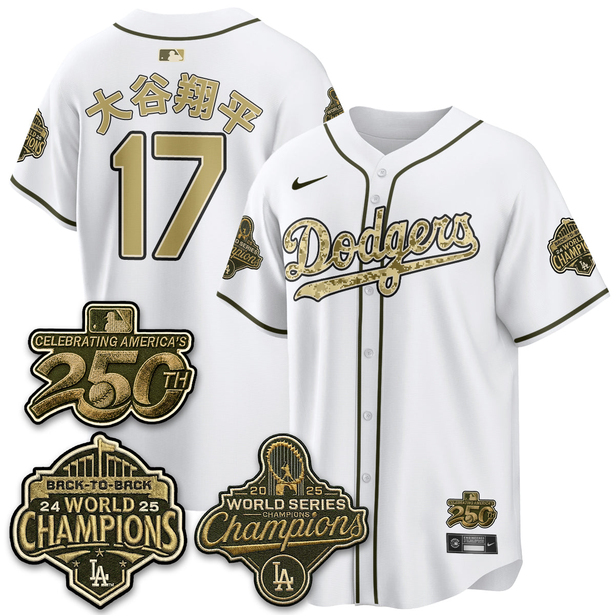 LAD Military Appreciation Game Day Jersey -Stitched