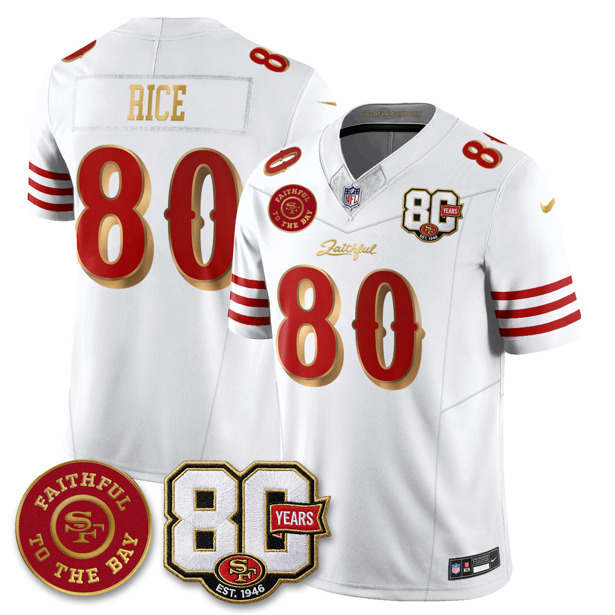 SF “Rivalries” Vapor Limited Jersey - Faithful To The Bay Patch - All Stitched