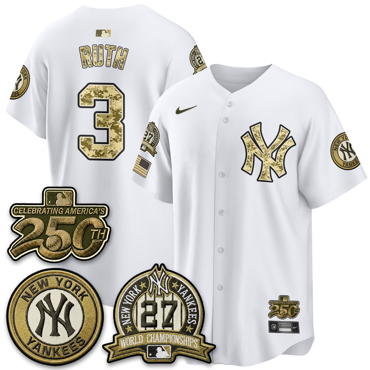 NYY Salute to Service 2026 Vapor Limited Jersey - Stitched