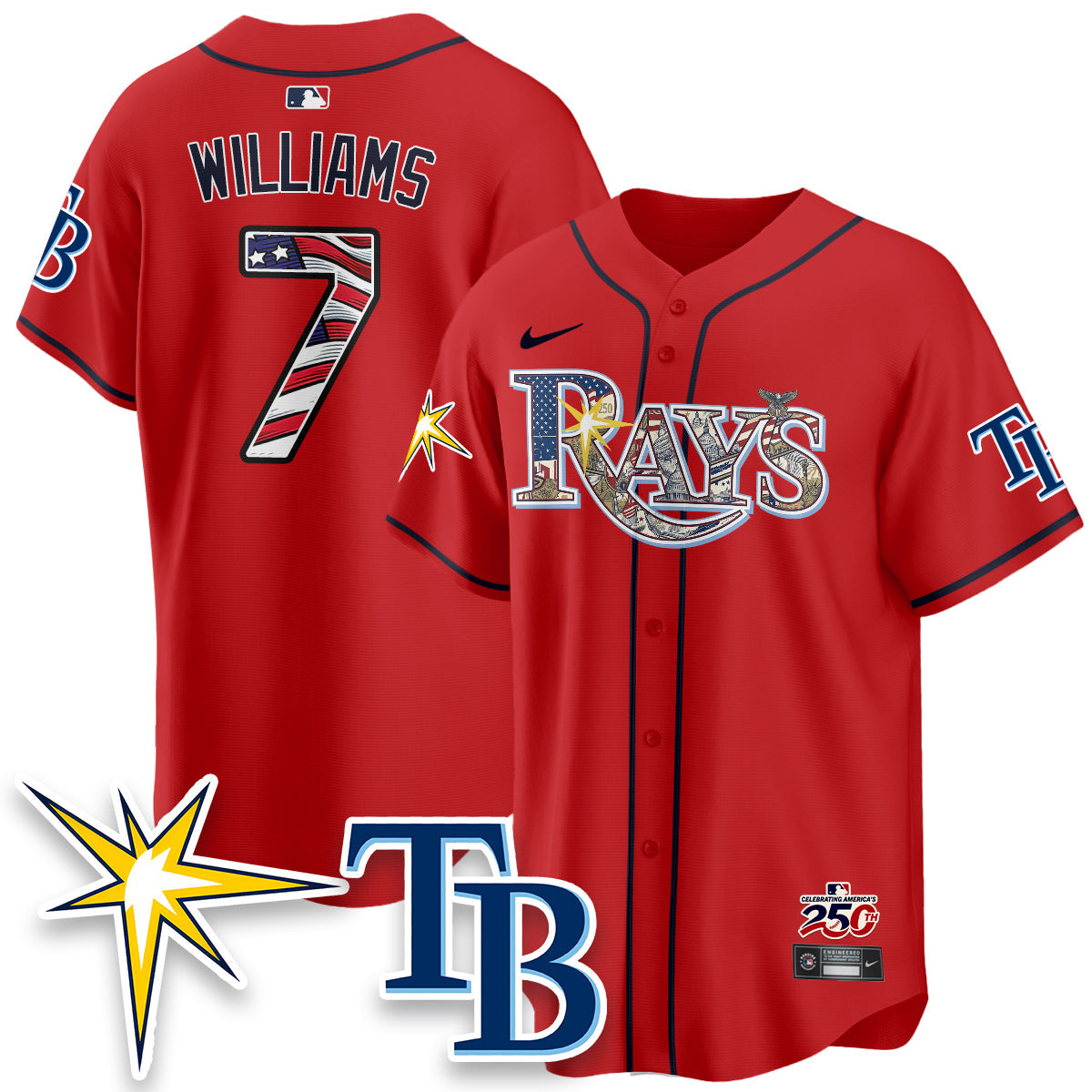 TB 2026 Independence Day USA Vapor Limited Jersey - Stitched