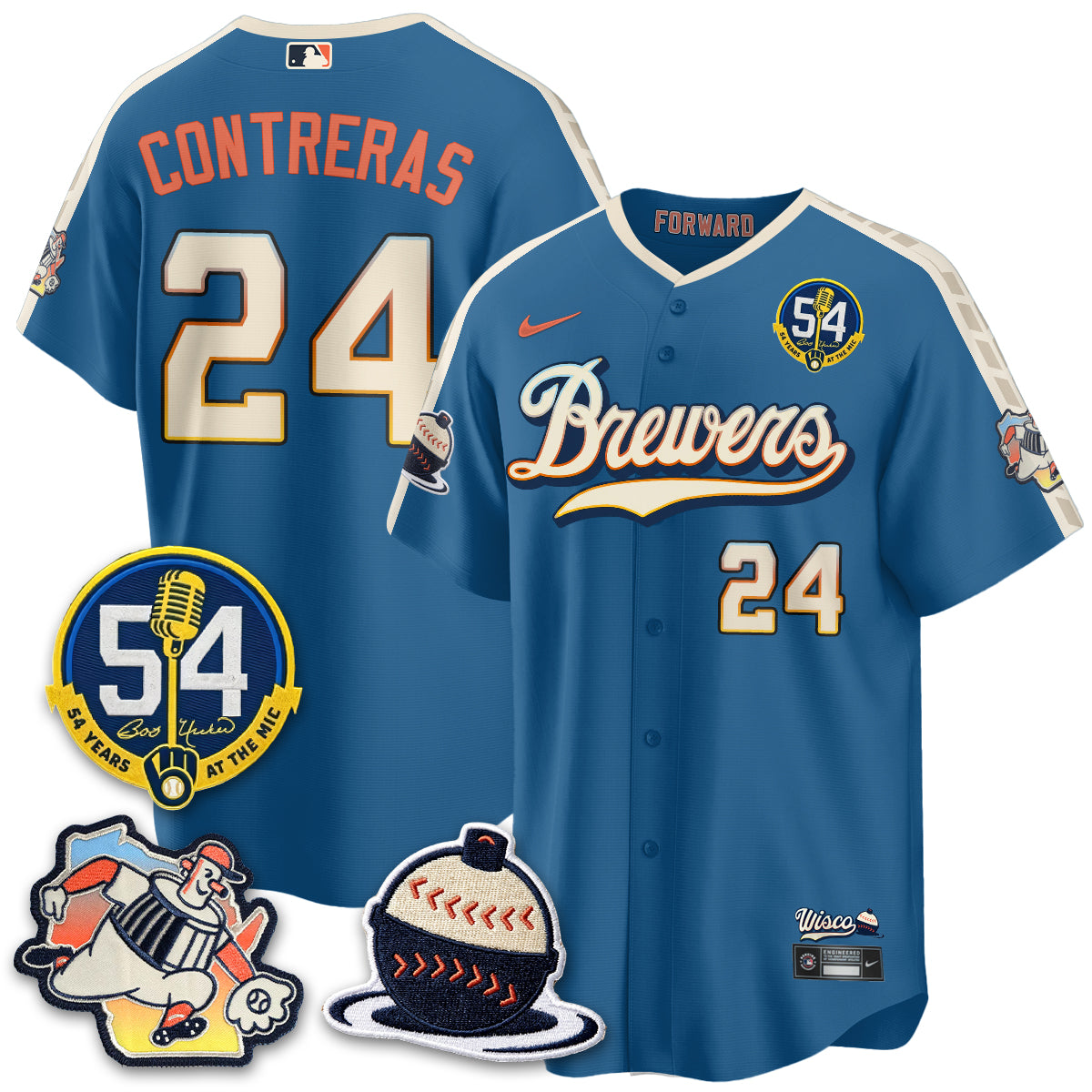 MIL 2026 City Connect Bob Uecker Vapor Limited Jersey - Stitched V1