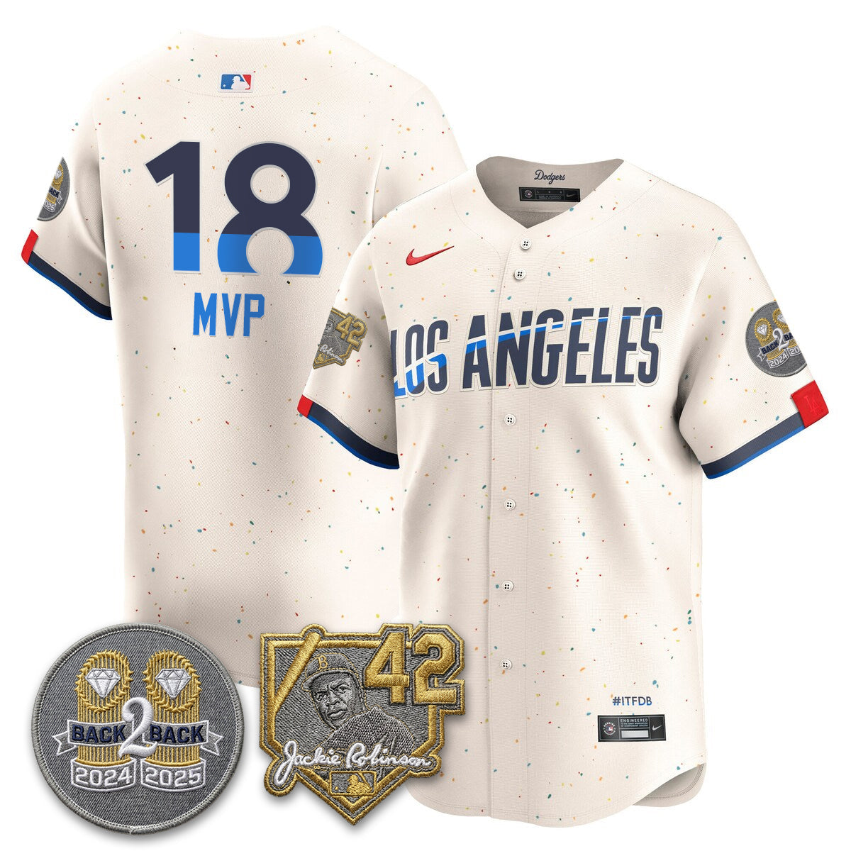 LAD -  2026 Jackie Robinson Day Vapor Limited Jersey - All Stitched