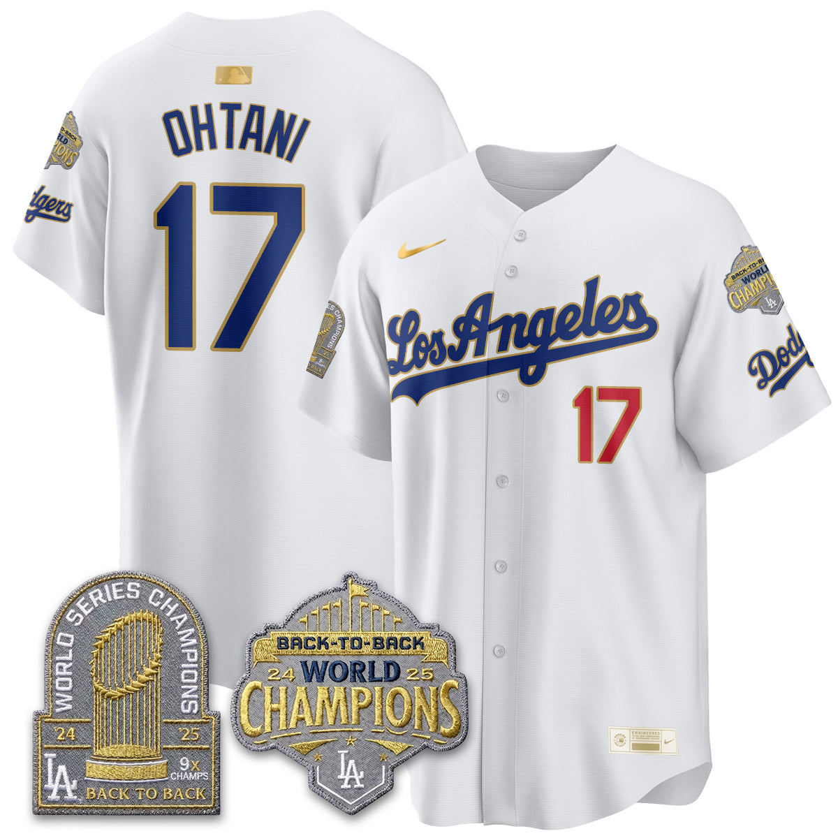 LAD Gold Collection Vapor Limited Jersey - 9x & B2B Champs - Stitched