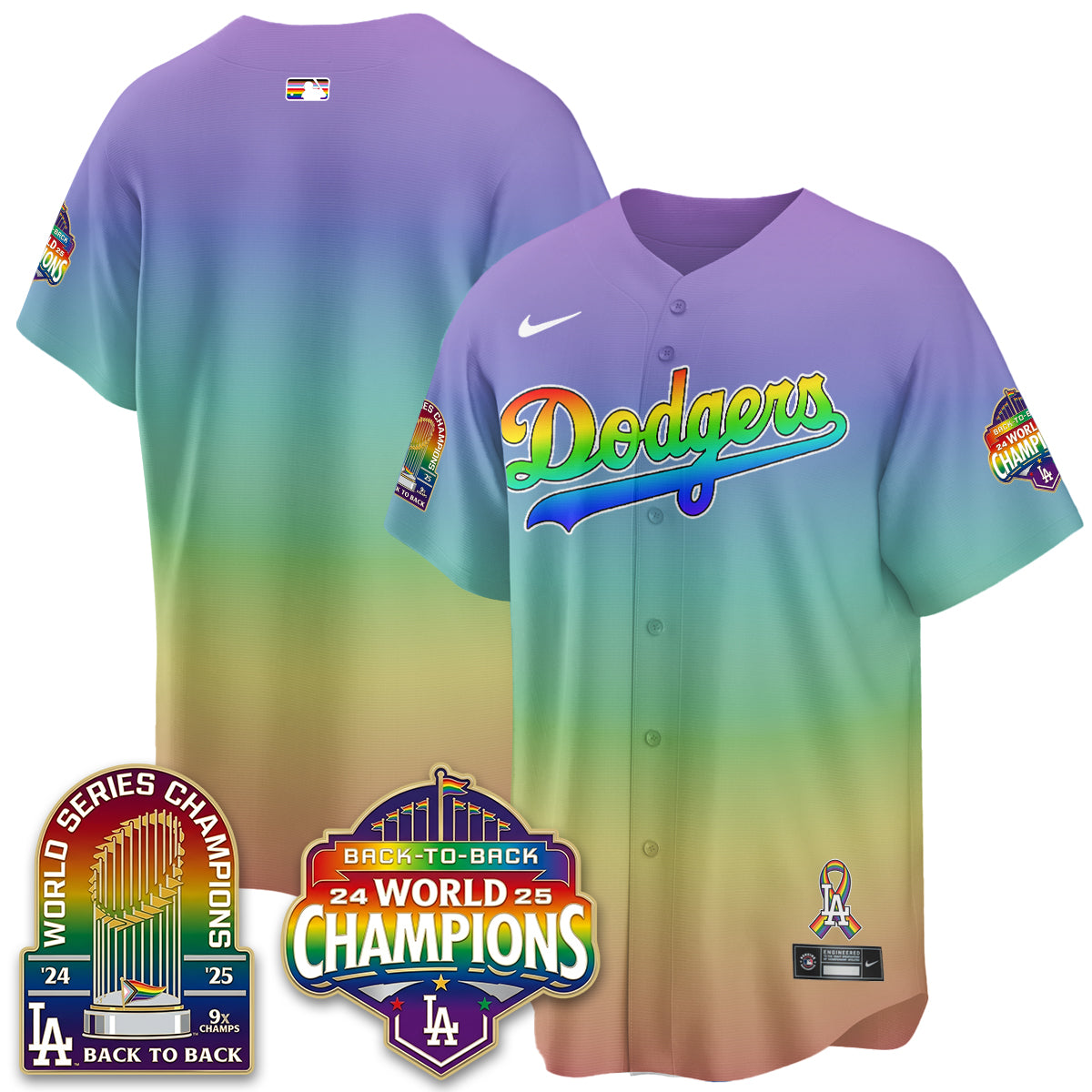 LAD Happy Pride Month Vapor Jersey - Stitched
