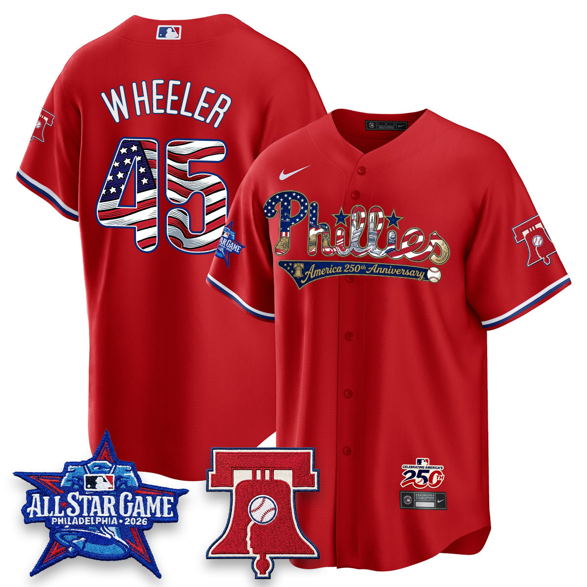 PHI 2026 Independence Day USA Vapor Limited Jersey - Stitched