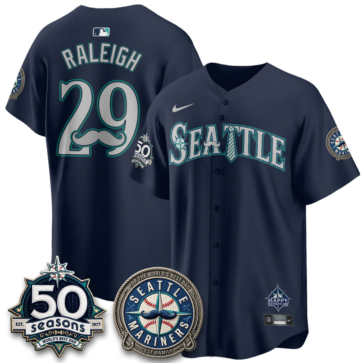 SEA Happy Father's Day Vapor Jersey - Stitched
