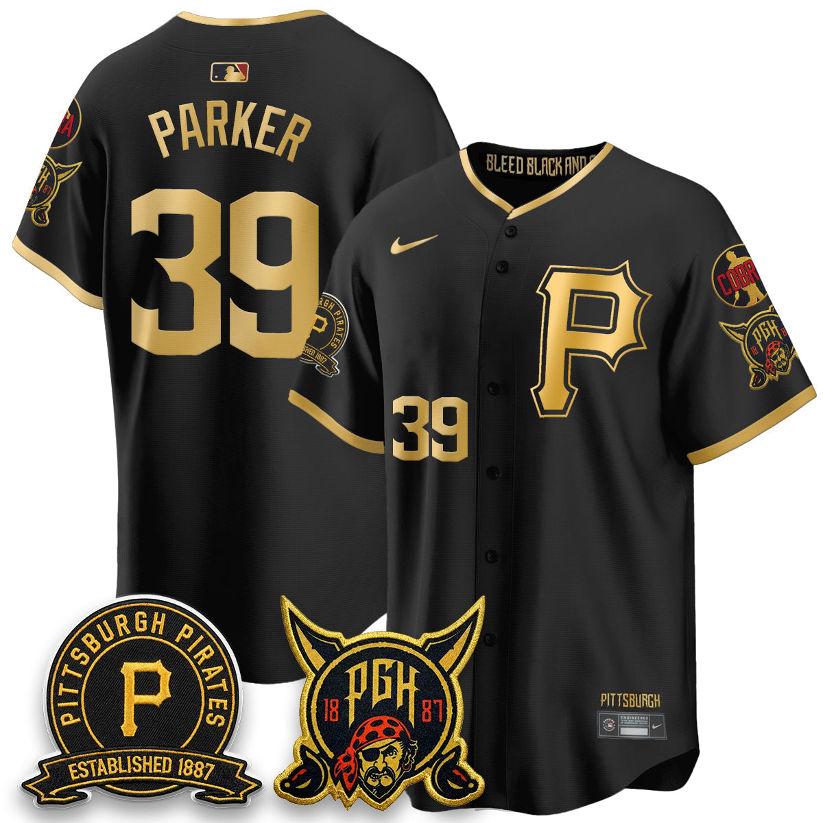 PIT Vapor Limited Jersey - Cobra & Est 1887 Patch - All Stitched