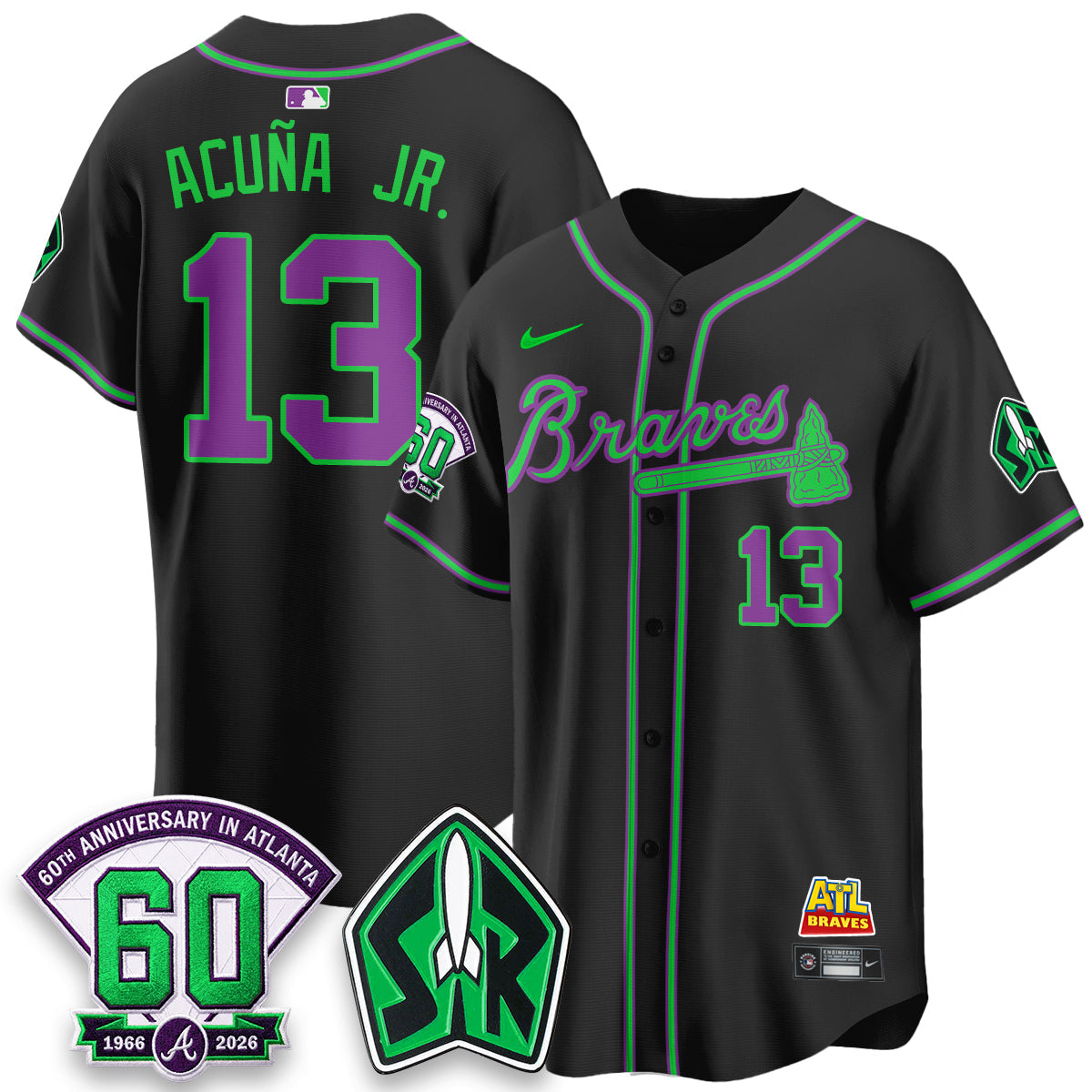 ATL 60th Anniversary Space Ranger Edition Vapor Limited Jersey - Stitched