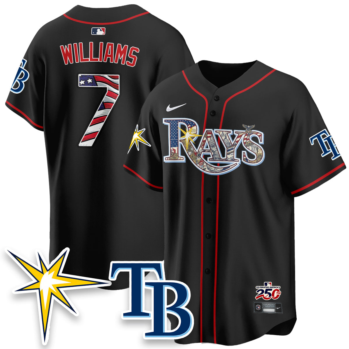 TB 2026 Independence Day USA Vapor Limited Jersey - Stitched
