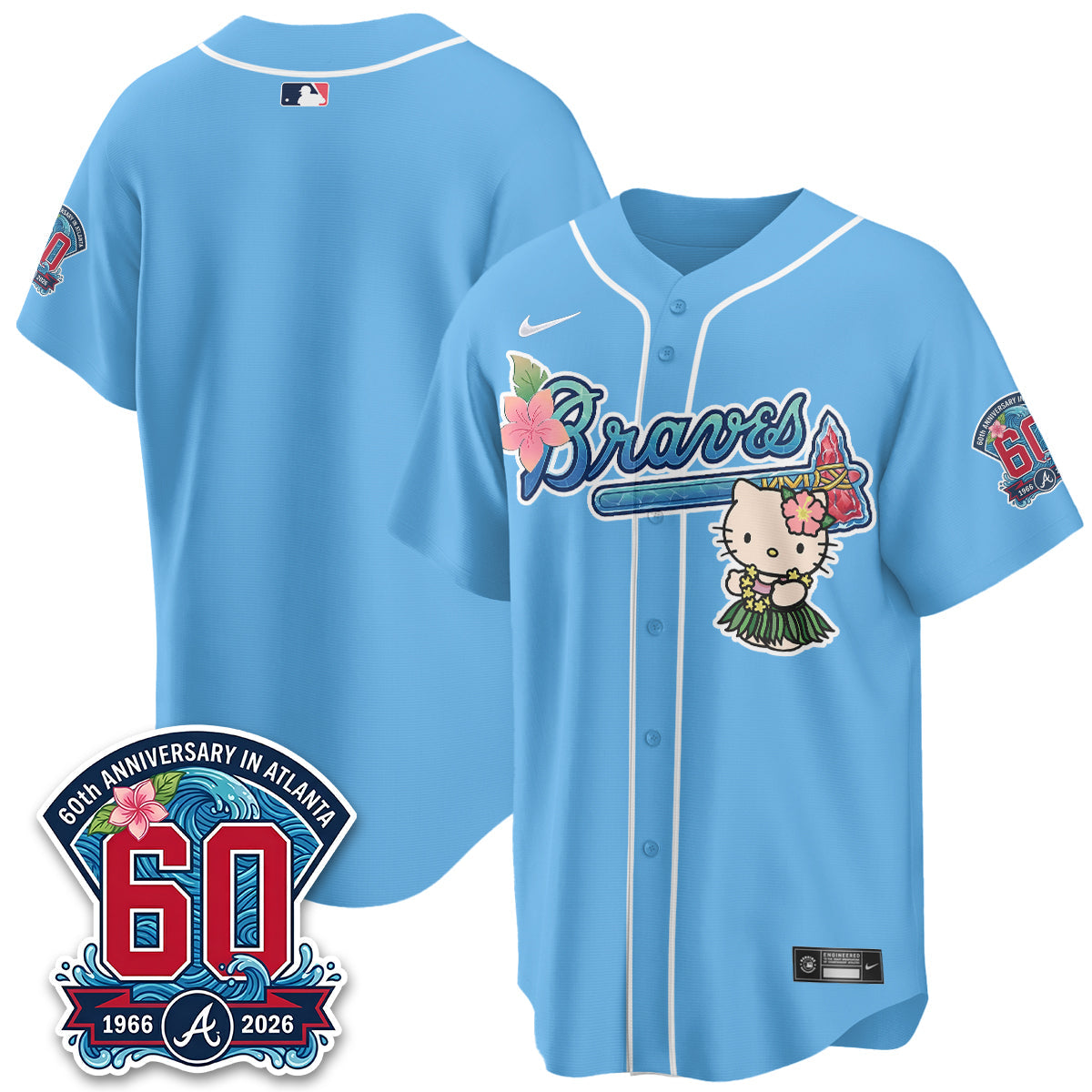 ATL x Meow Aloha Spirit Vapor Jersey - Stitched