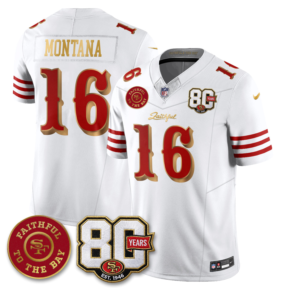 SF “Rivalries” Vapor Limited Jersey - Faithful To The Bay Patch - All Stitched