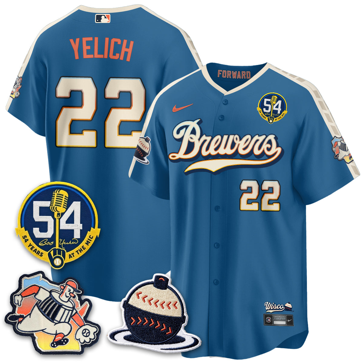 MIL 2026 City Connect Bob Uecker Vapor Limited Jersey - All Stitched V1