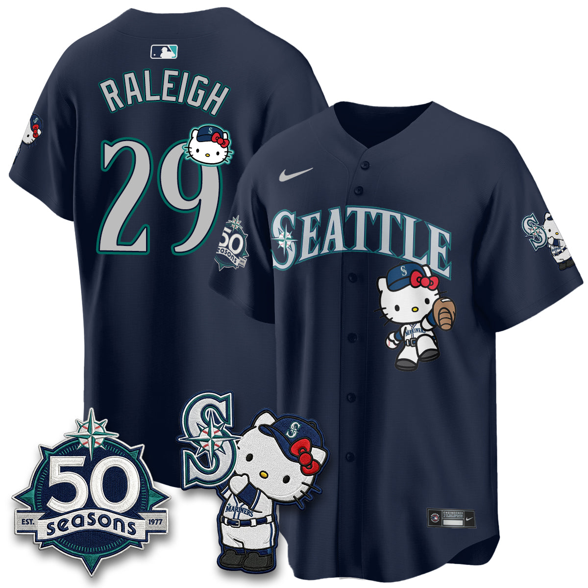 SEA x Meow KT Night Limited Teal Jersey - Stitched