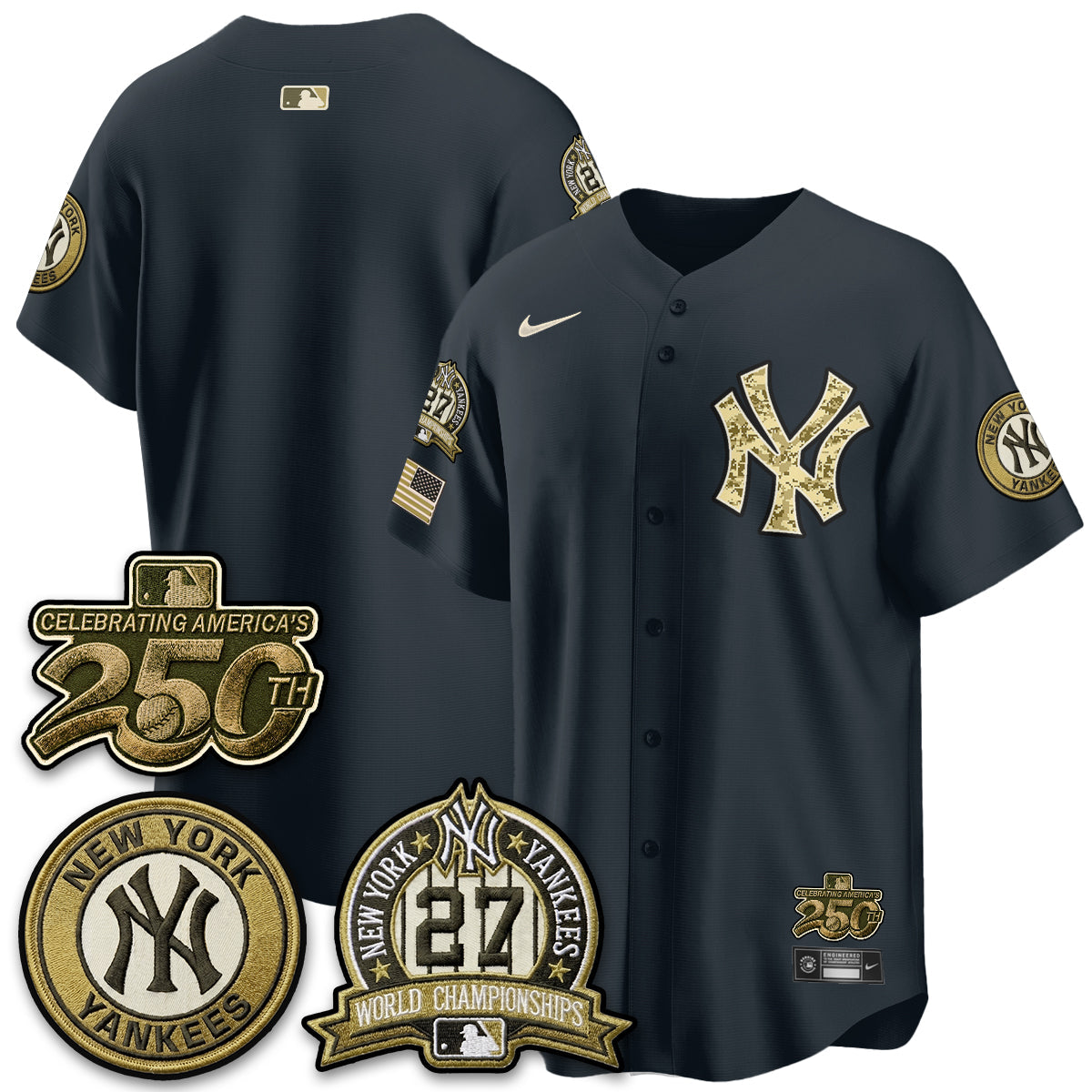 NYY Salute to Service 2026 Vapor Limited Jersey - Stitched