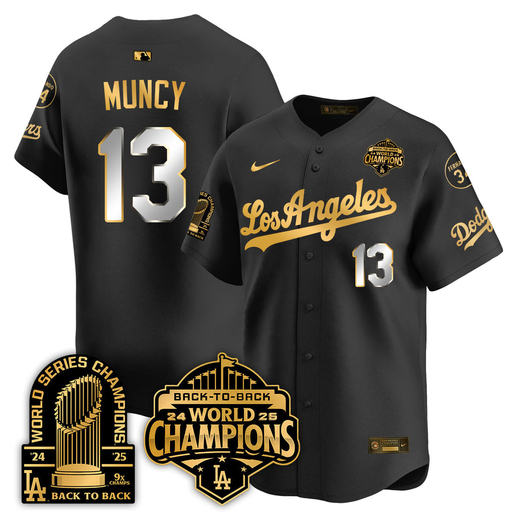 LAD Alternate  Vapor Limited Jersey - 9x Champs - Stitched