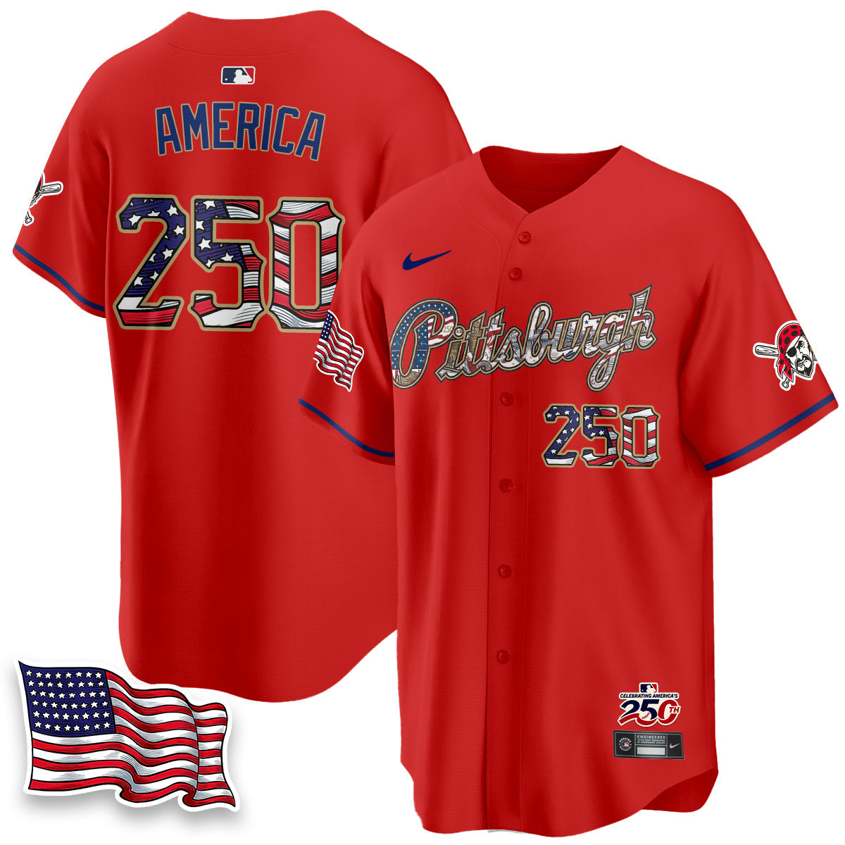 PIT 2026 Independence Day USA Vapor Limited Jersey - Stitched