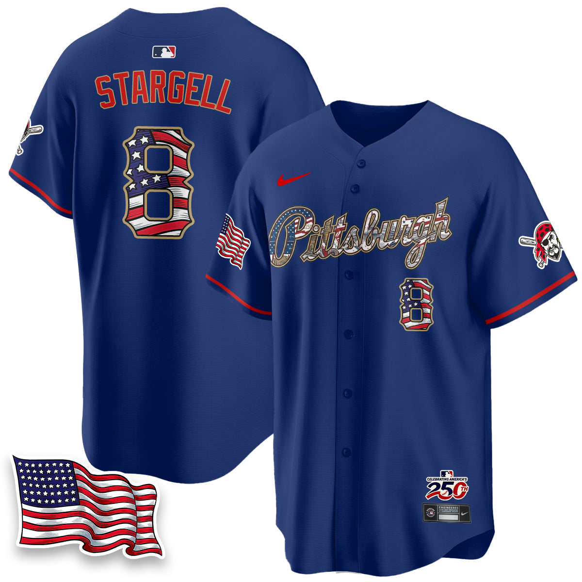 PIT 2026 Independence Day USA Vapor Limited Jersey - Stitched
