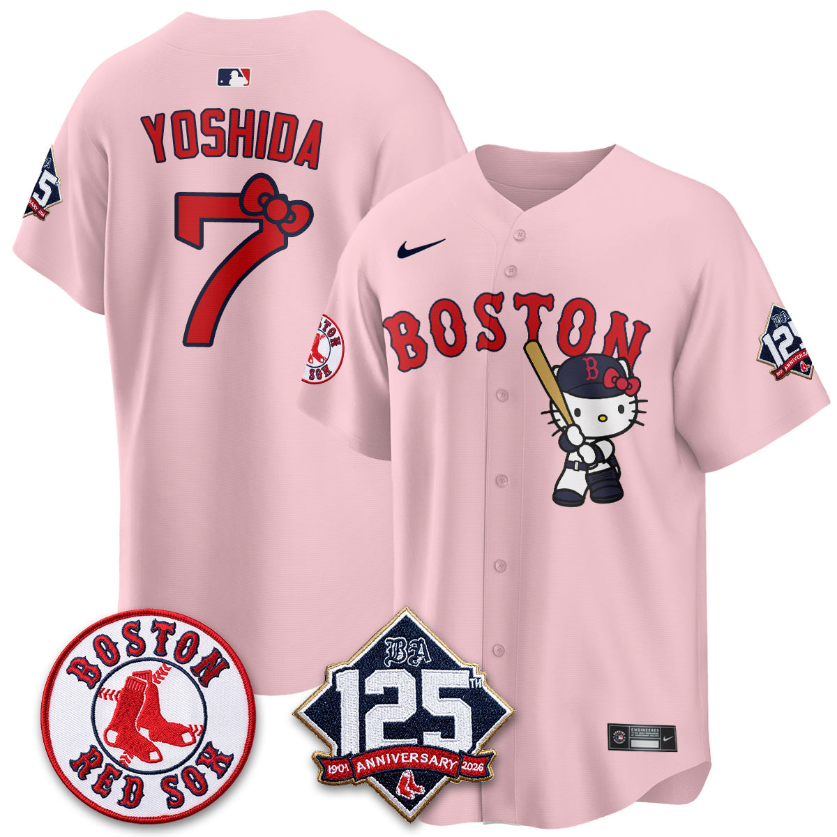 BOS x Meow KT Vapor Limited Pink Jersey - Stitched