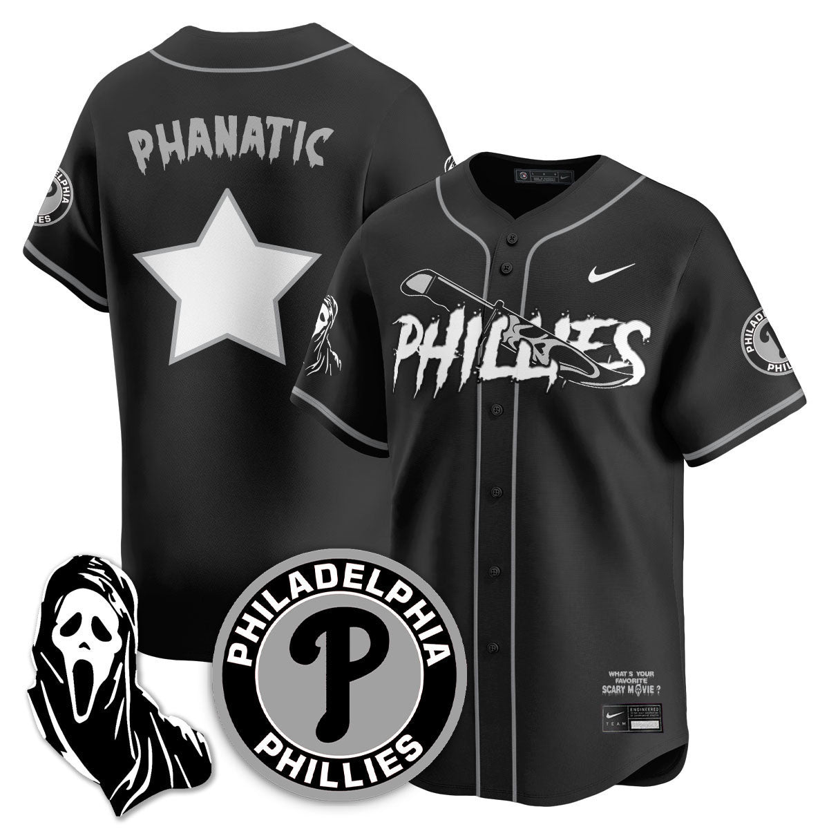 PHI "Scream Ghostface" Jersey - Stitched