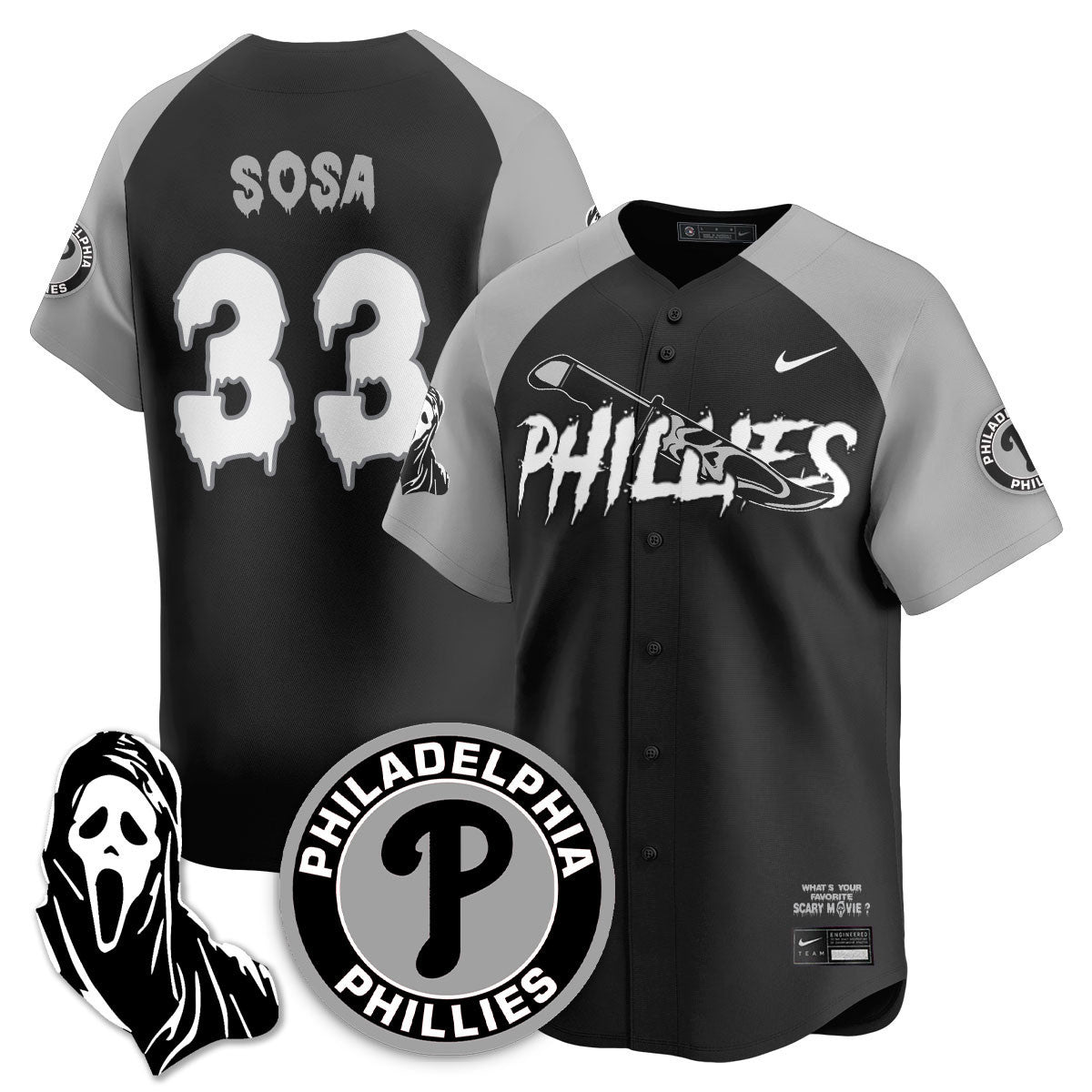 PHI "Scream Ghostface" Jersey - Stitched