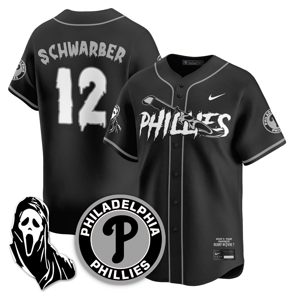 PHI "Scream Ghostface" Jersey - Stitched