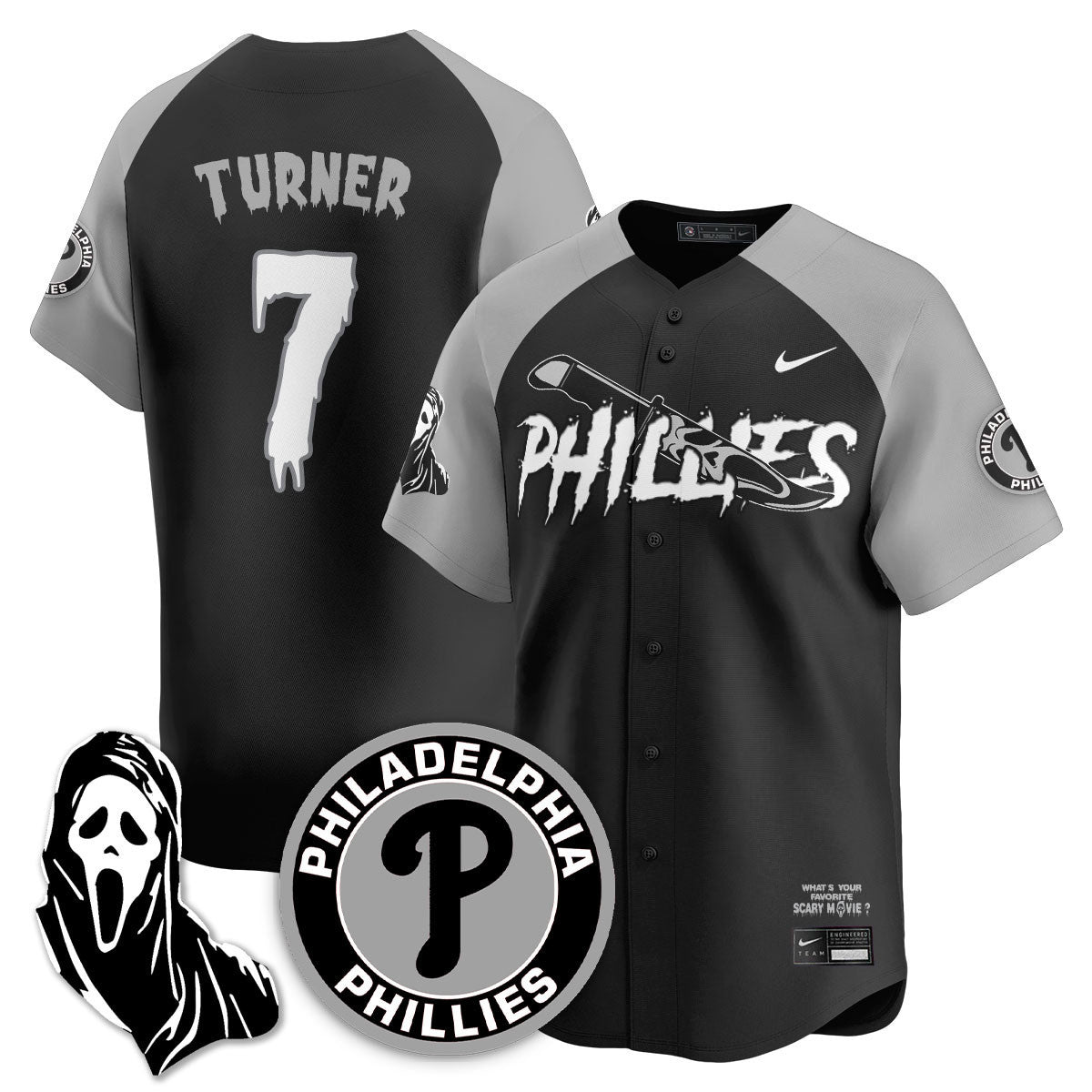PHI "Scream Ghostface" Jersey - Stitched