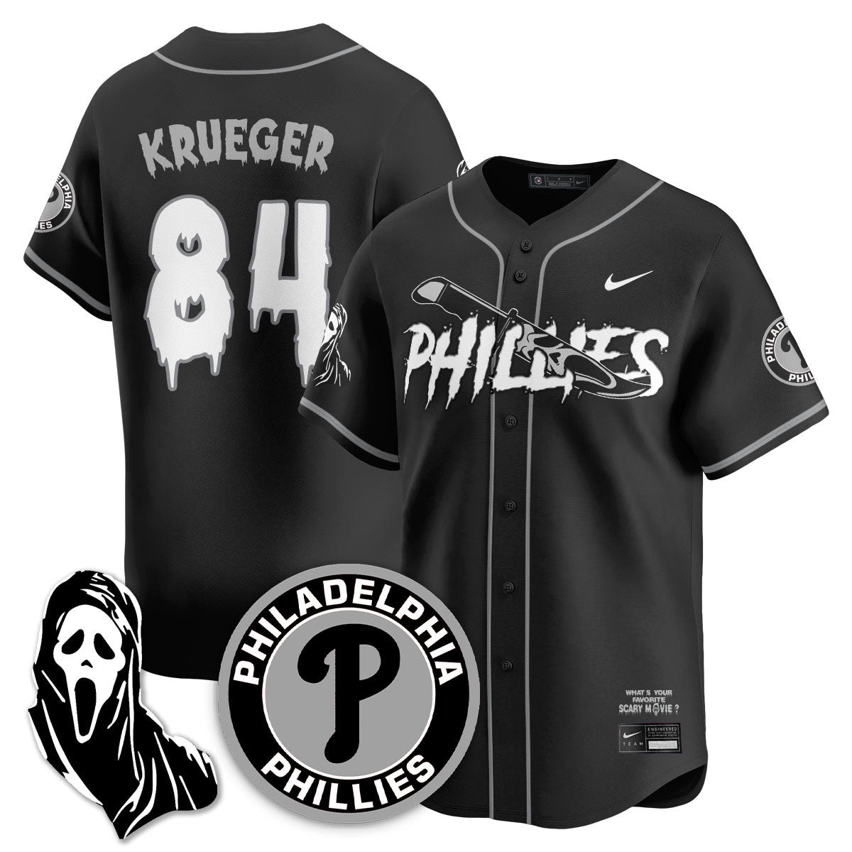 PHI "Scream Ghostface" Jersey - Stitched