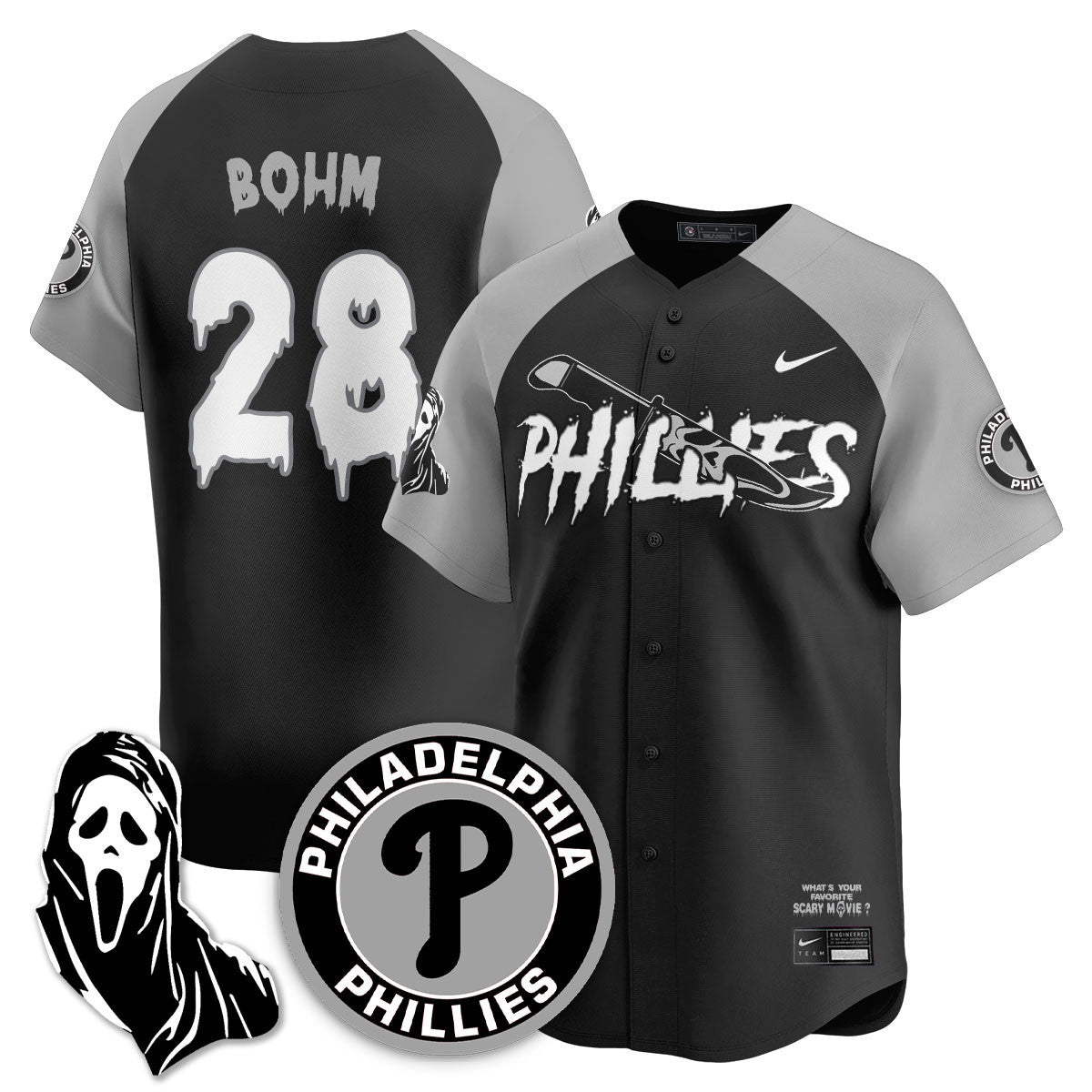 PHI "Scream Ghostface" Jersey - Stitched
