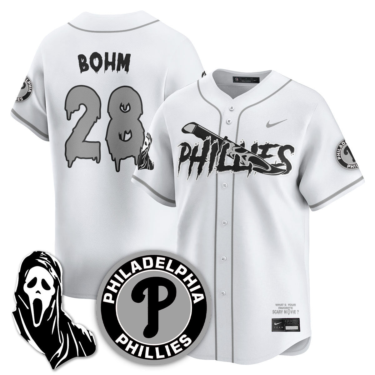 PHI "Scream Ghostface" Jersey - Stitched