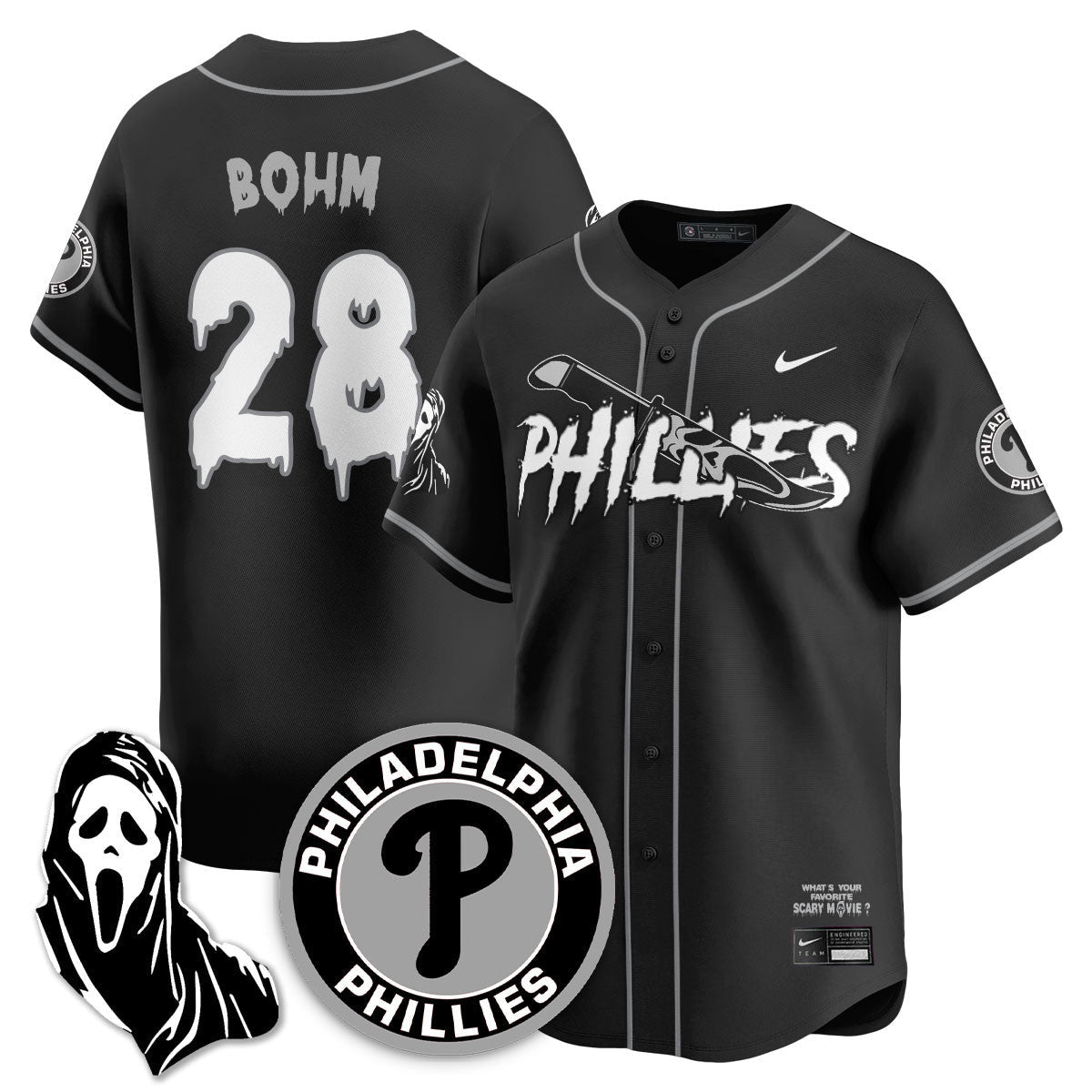 PHI "Scream Ghostface" Jersey - Stitched