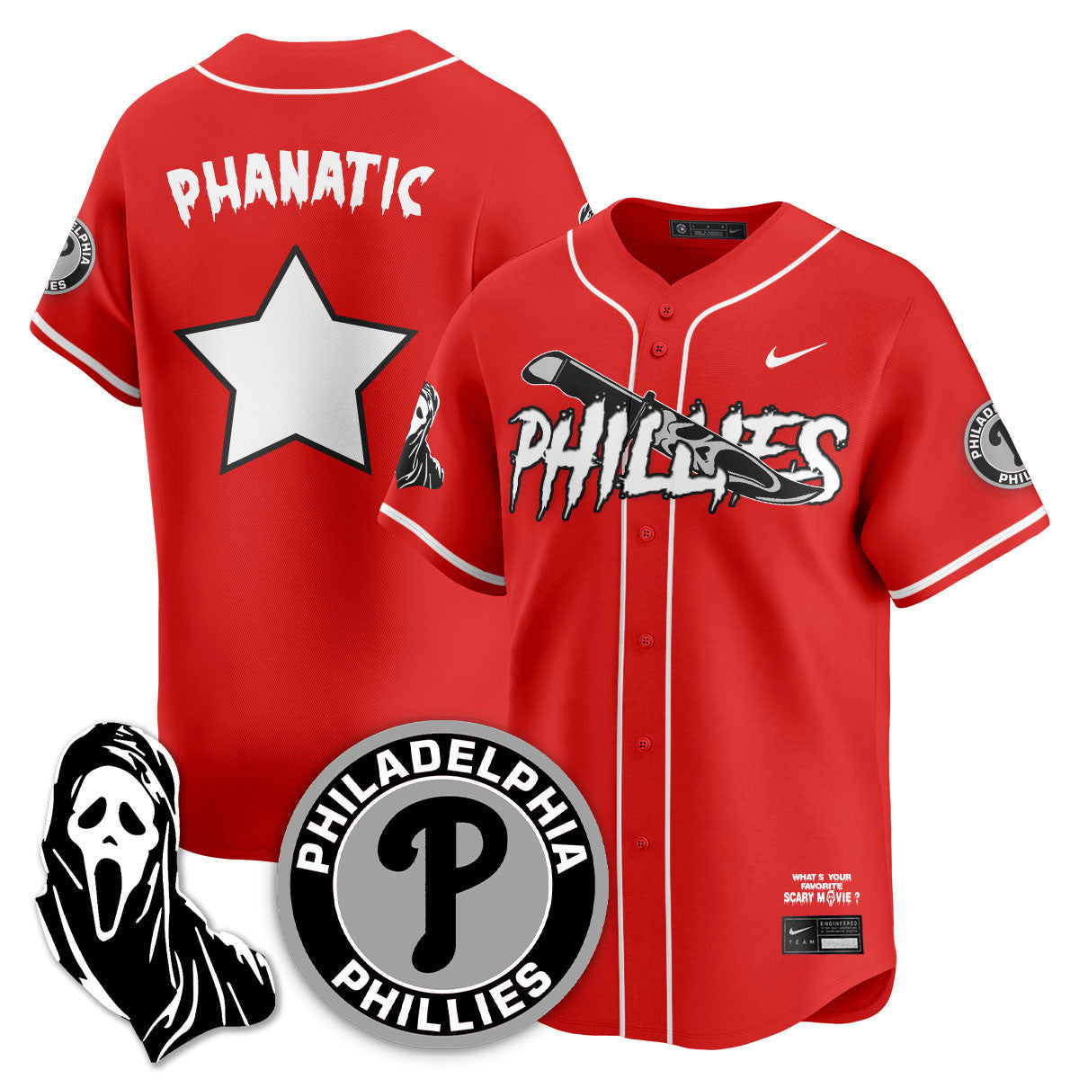 PHI "Scream Ghostface" Jersey - Stitched