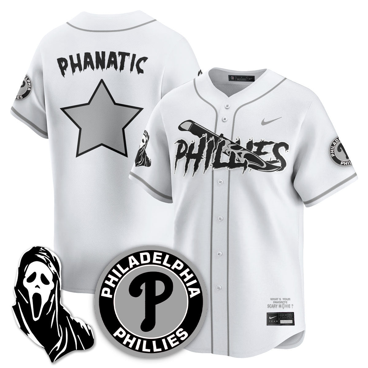 PHI "Scream Ghostface" Jersey - Stitched