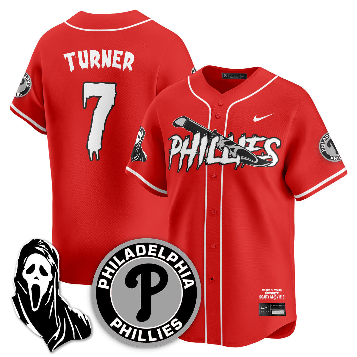 PHI "Scream Ghostface" Jersey - Stitched