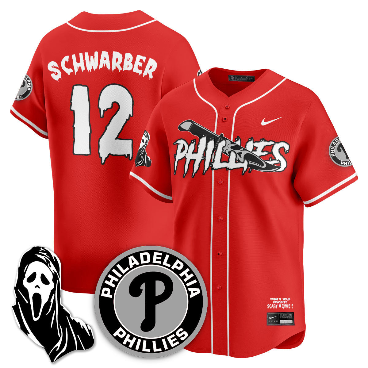 PHI "Scream Ghostface" Jersey - Stitched