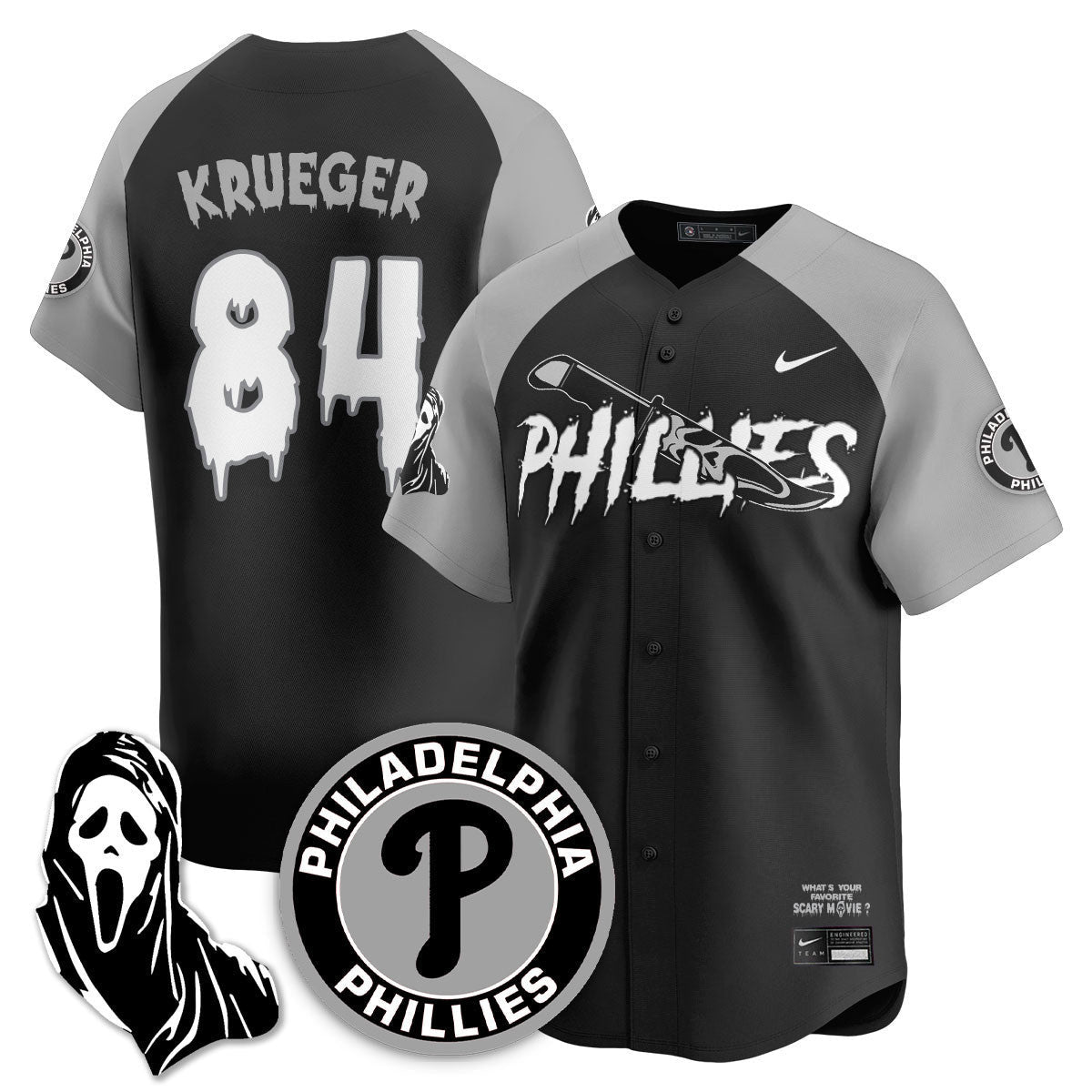 PHI "Scream Ghostface" Jersey - Stitched